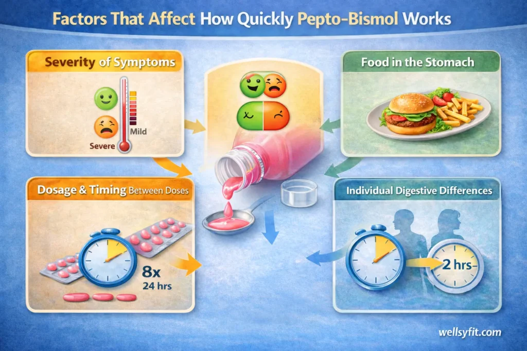 Factors That Affect How Quickly Pepto-Bismol Works