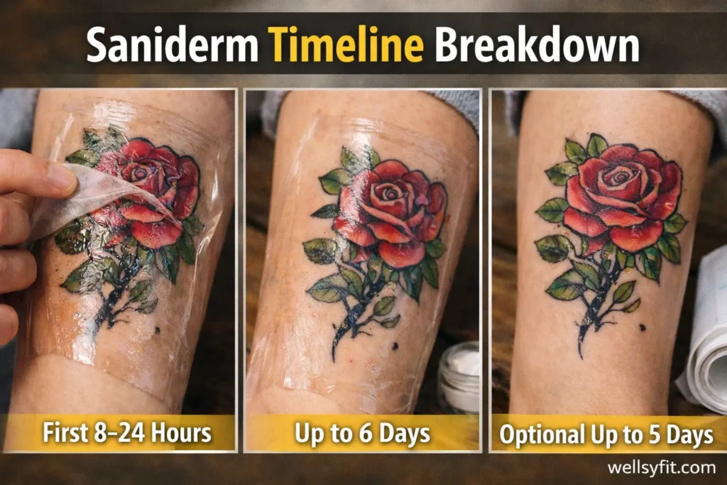 Saniderm Timeline Breakdown