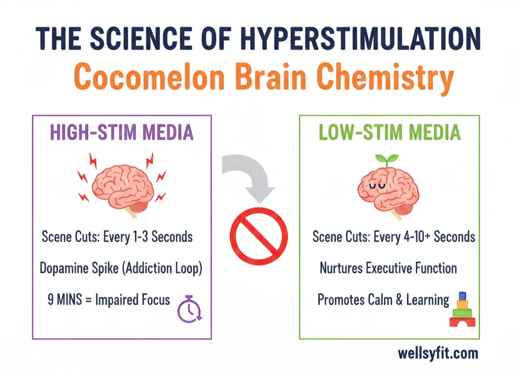 The Science of Hyperstimulation cocomelon brain chemistry