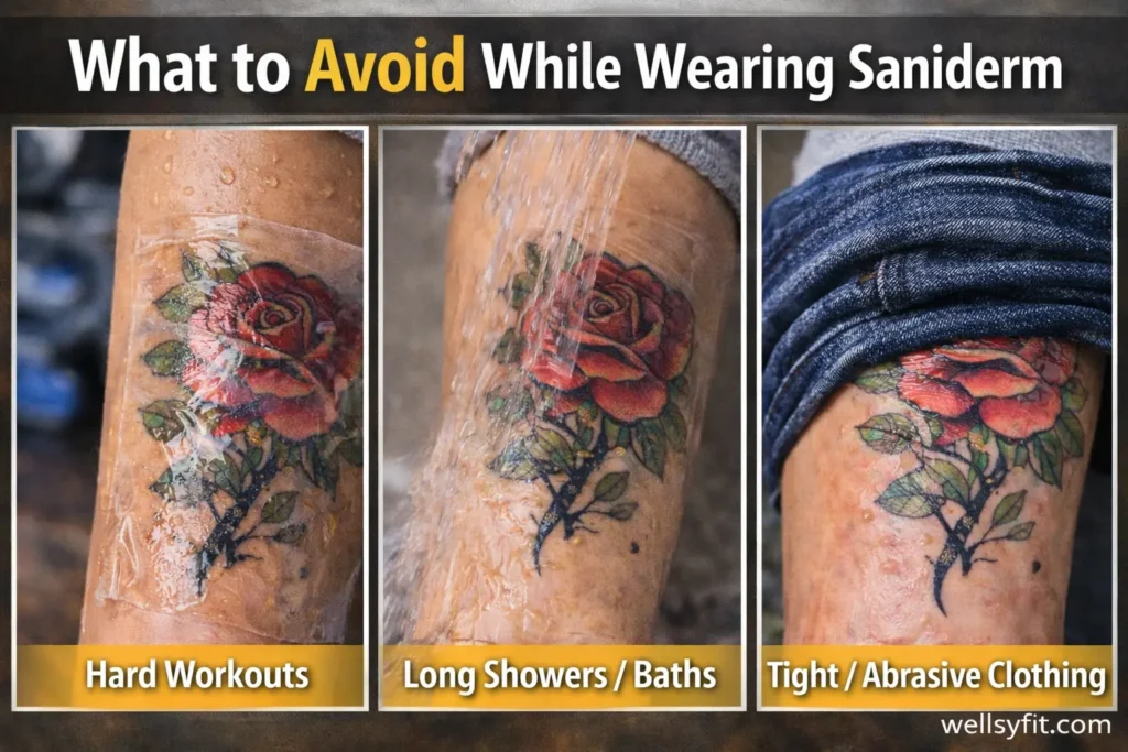 What to Avoid While Wearing Saniderm