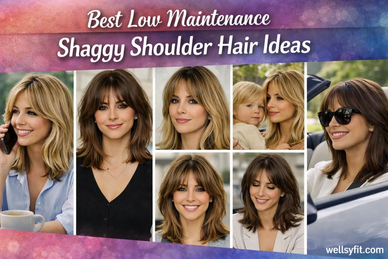 Best Low Maintenance Shaggy Shoulder Hair Ideas