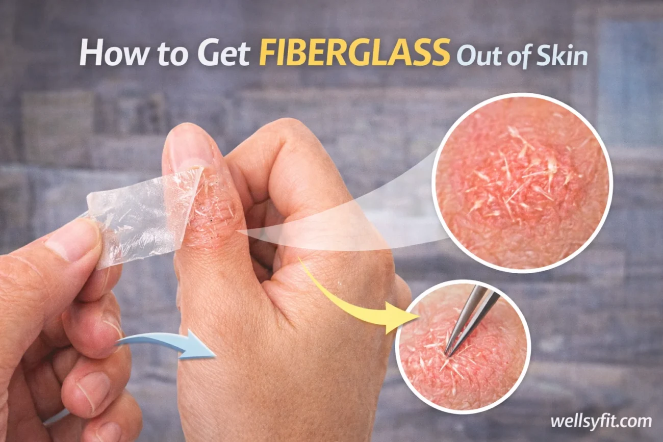 How to Get Fiberglass Out of Skin