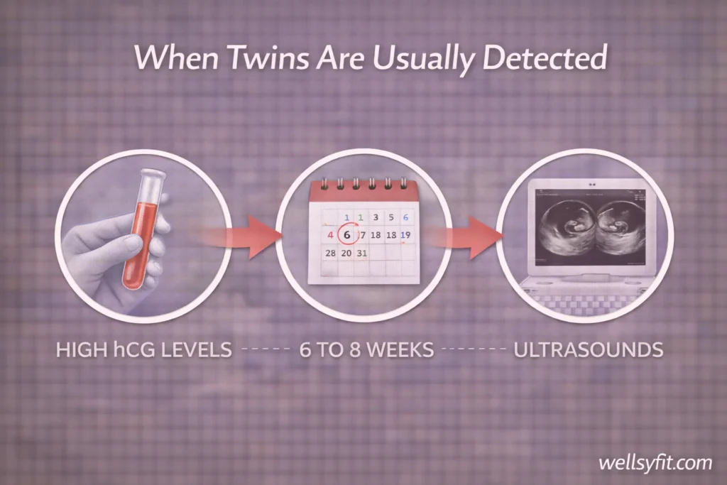 When Twins Are Usually Detected
