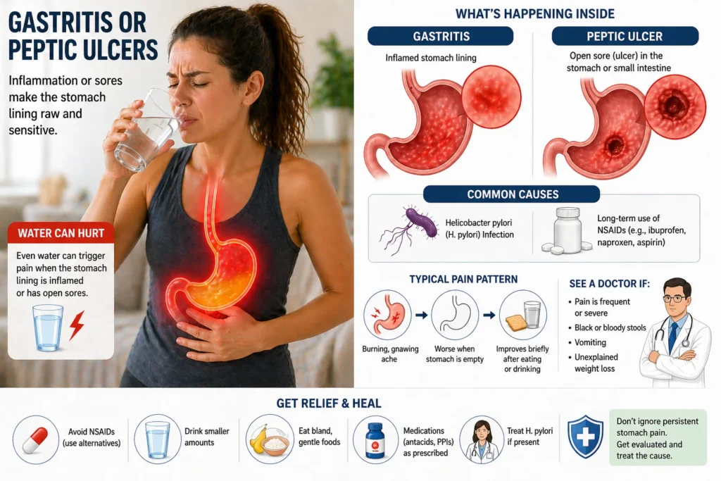 Cause 7: Gastritis or Peptic Ulcers