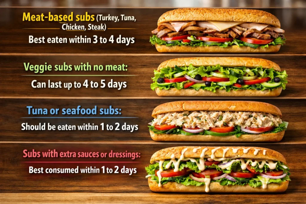 How Long Is Subway Good in Fridge The General Rule