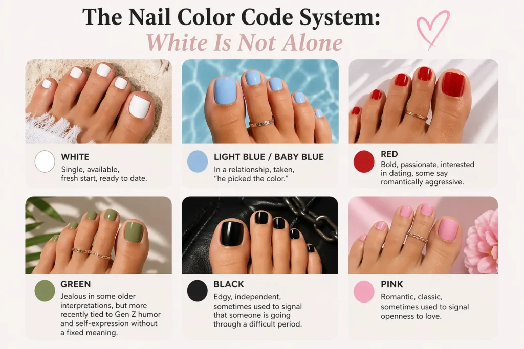 The Nail Color Code System White Is Not Alone