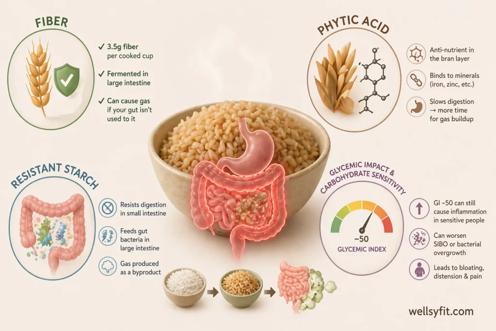 What Is Actually in Brown Rice That Causes Gas