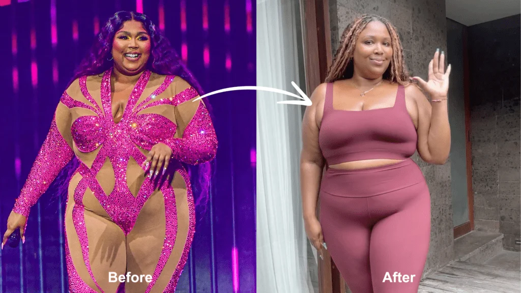 lizzo before and after weight loss